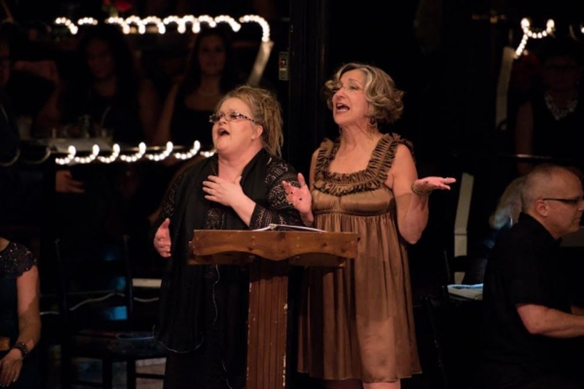 Jamie London and Ginger Newman pay tribute to Honoree Larry Keeton at 