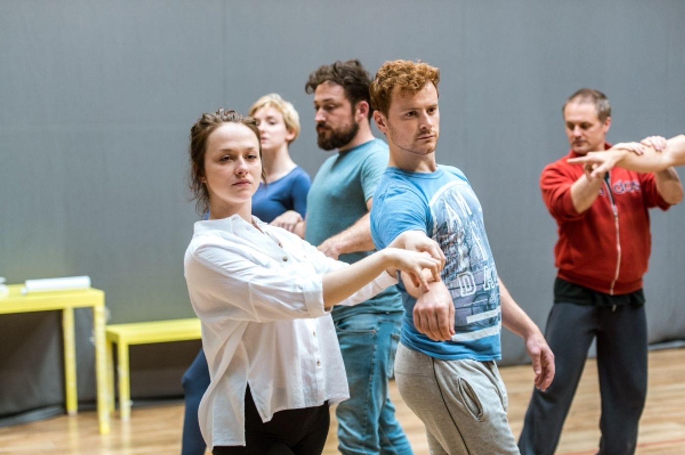 Photo Flash: In Rehearsal with Bertie Carvel & Cast of The Old Vic's THE HAIRY APE  Image