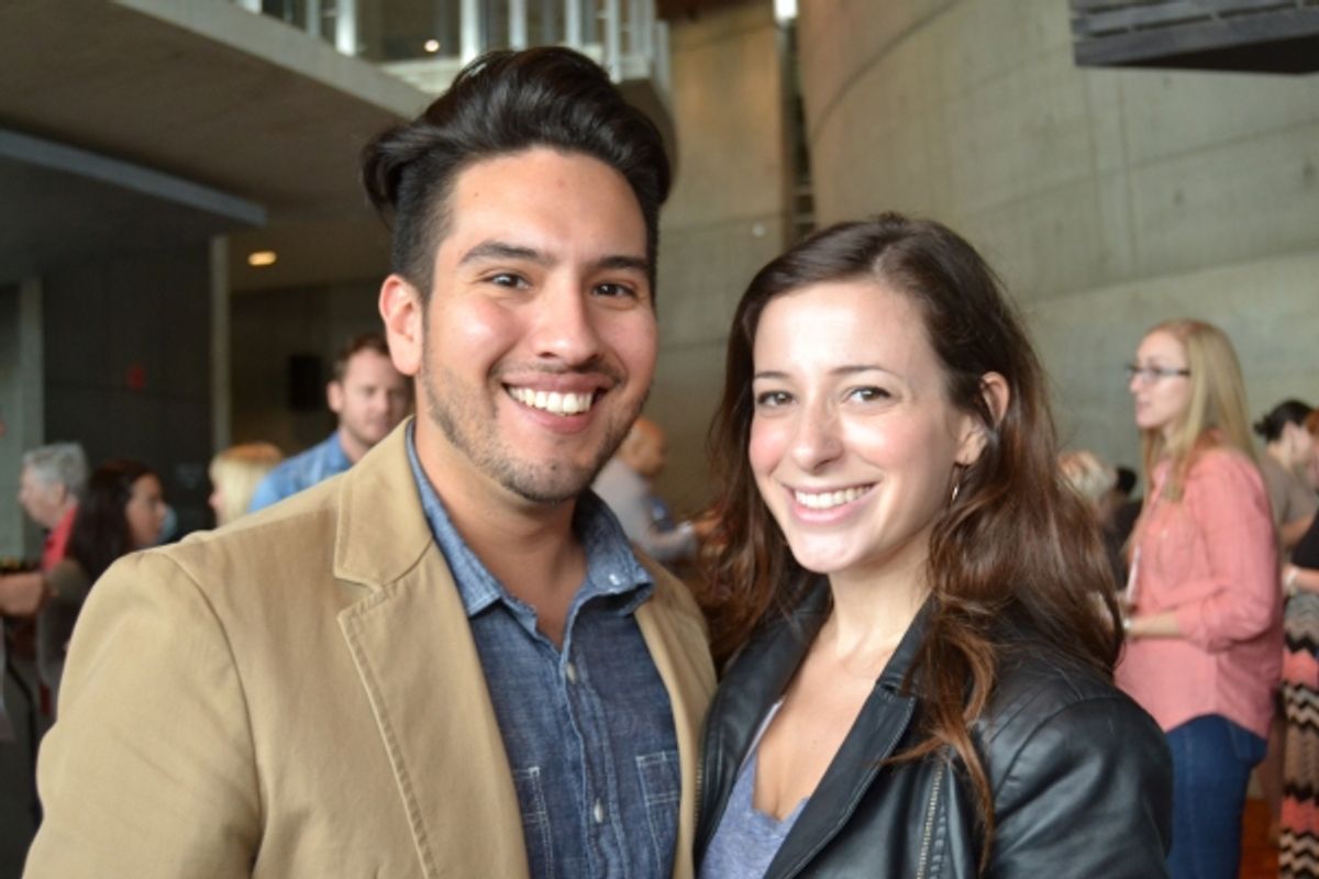 Jecamiah Ybanez (directing fellow) and Jane Bunting (Swing) at 