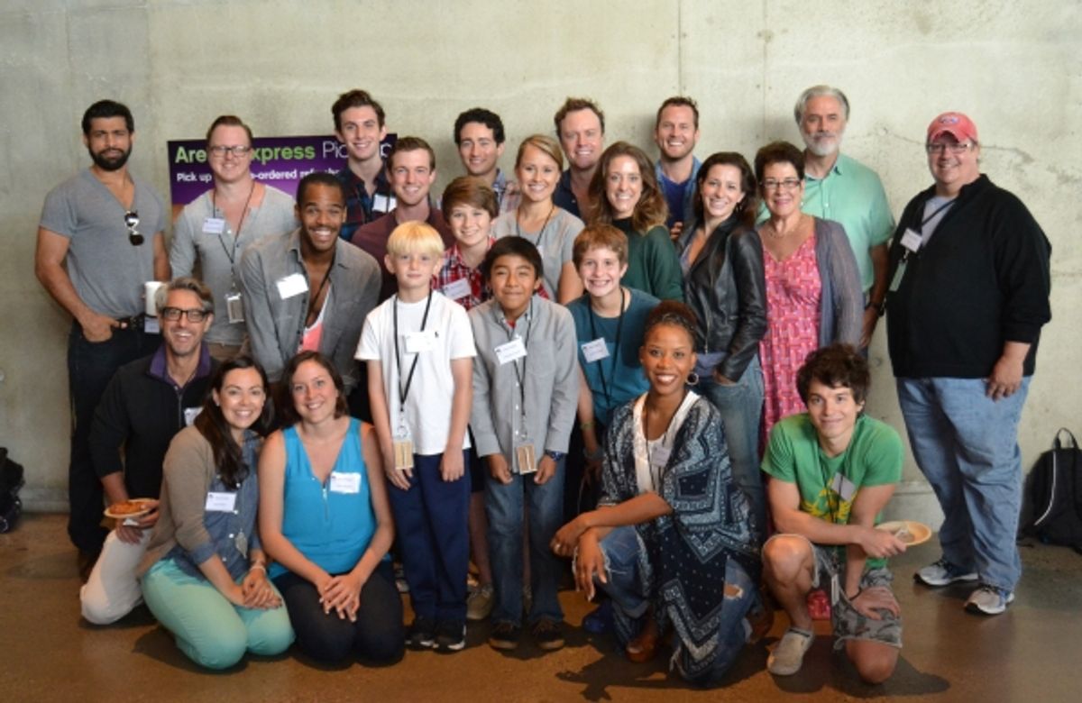  Molly Smith with the cast at the first rehearsal of OLIVER! at Arena Stage at 