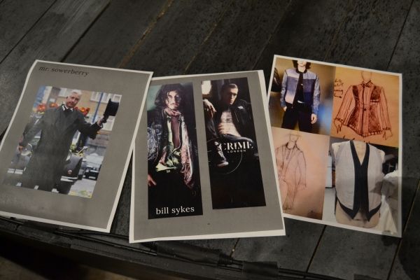 Inspirations for costumes compiled by costume designer Wade Laboissonniere Photo