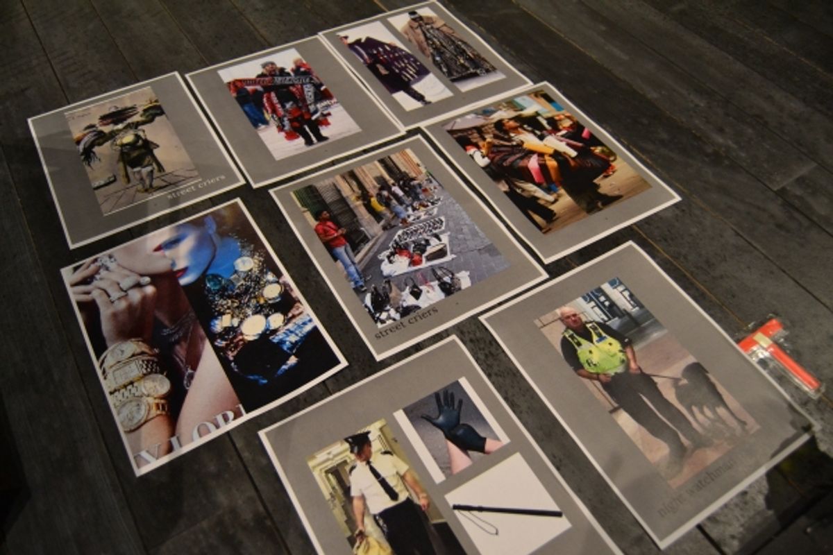 Inspirations for costumes compiled by costume designer Wade Laboissonniere at 