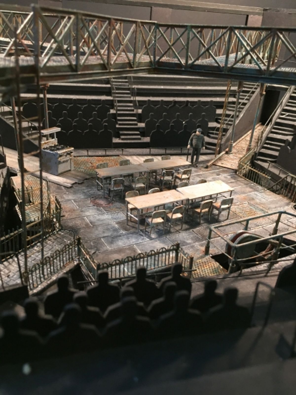 Model of the set design by Tony Award-winning designer Todd Rosenthal at 