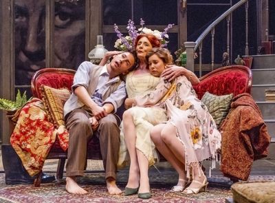 Charles Evans, Jr., Rosina Reynolds, Rachael VanWormer in HAY FEVER Photo