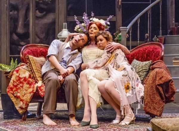 Charles Evans, Jr., Rosina Reynolds, Rachael VanWormer in HAY FEVER Photo