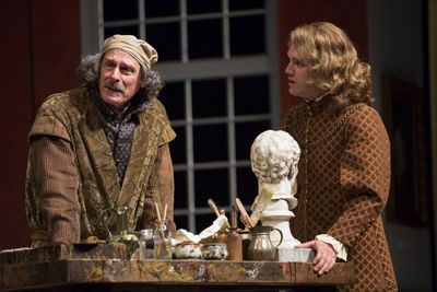 Mitchell Hebert as Rembrandt and Josh Sticklin as his son Titus Photo