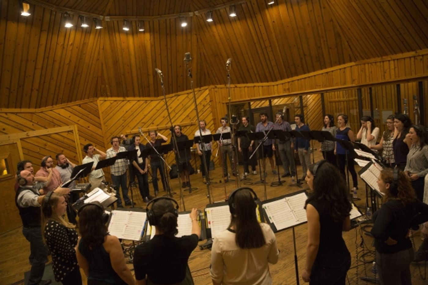 Photo Flash: Inside the Recording Studio with the Cast of THE HUNCHBACK OF NOTRE DAME!  Image