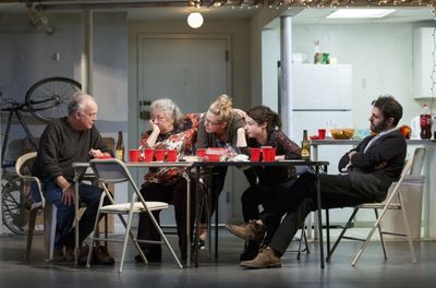 Reed Birney, Jayne Houdyshell, Cassie Beck, Sarah Steele, Arian Moayed Photo