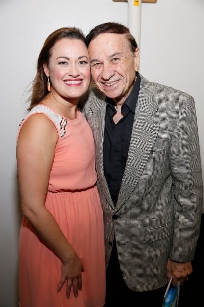 Ashley Brown and Disney composer Richard Sherman Photo