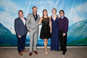 Associate director Matt Lenz with cast members Ben Davis, Ashley Brown, Kerstin Ander Photo