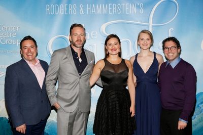 Associate  Matt Lenz with Ben Davis, Ashley Brown, Kerstin Anderson, and music superv Photo