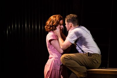 Kathryn Porterfield as Bonnie Parker & Robert Hager Photo