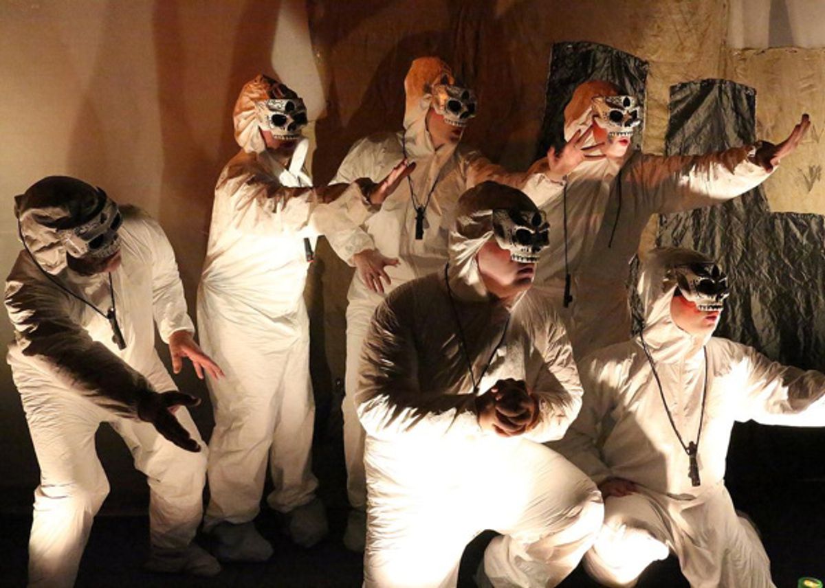 The ensemble of Cape Rep Theatre''s ''Mr. Burns, a post-electric play''  at 