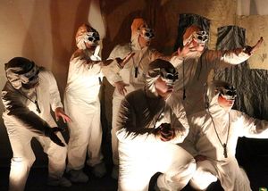 The ensemble of Cape Rep Theatre''s ''Mr. Burns, a post-electric play'' @ BroadwayWorld The ensemble of Cape Rep Theatre''s ''Mr. Burns, a post-electric play'' Photo