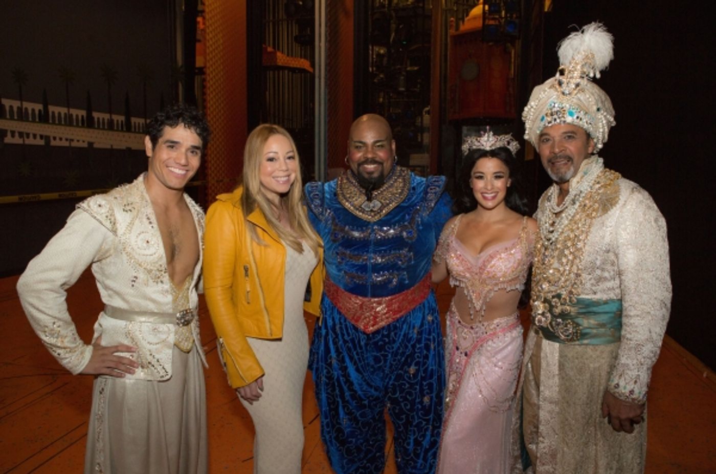 Photo Flash: Mariah Carey Visits ALADDIN on Broadway  Image