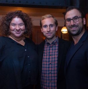  Liesl Tommy with TodayTix co-founders Brian Fenty and Merritt Baer Photo
