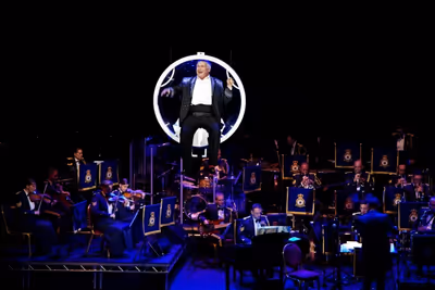 Christopher Biggins makes a spectacular entrance Photo