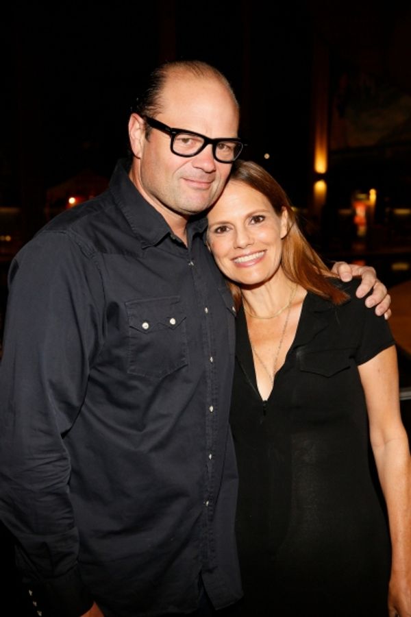 Chris Bauer and actress Suzanne Cryer Photo