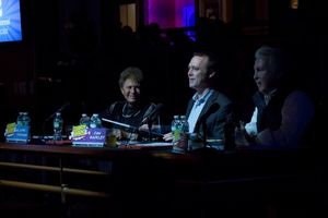 Jayne Baron Sherman, Dan Markley, Carl Levin Photo