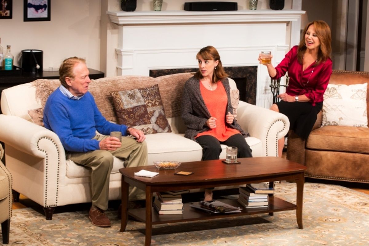 Greg Mullavey, Kate Wetherhead and Marlo Thomas  at 