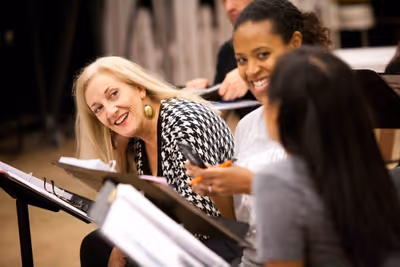 Donna Migliaccio (Daniella Espere) and Kelle Knighten Hough (Ensemble) Photo