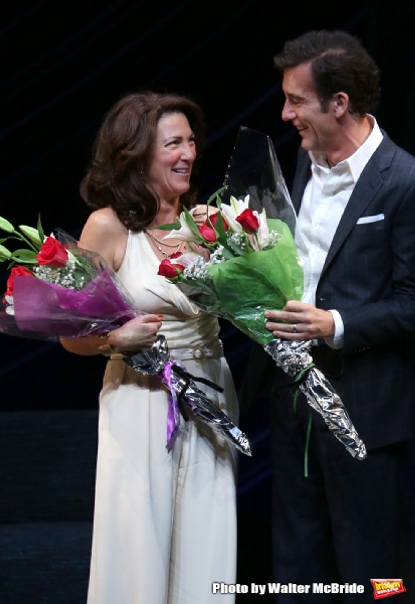 Photo Coverage: Clive Owen, Eve Best and Kelly Reilly Take First Broadway Bows in OLD TIMES!  Image