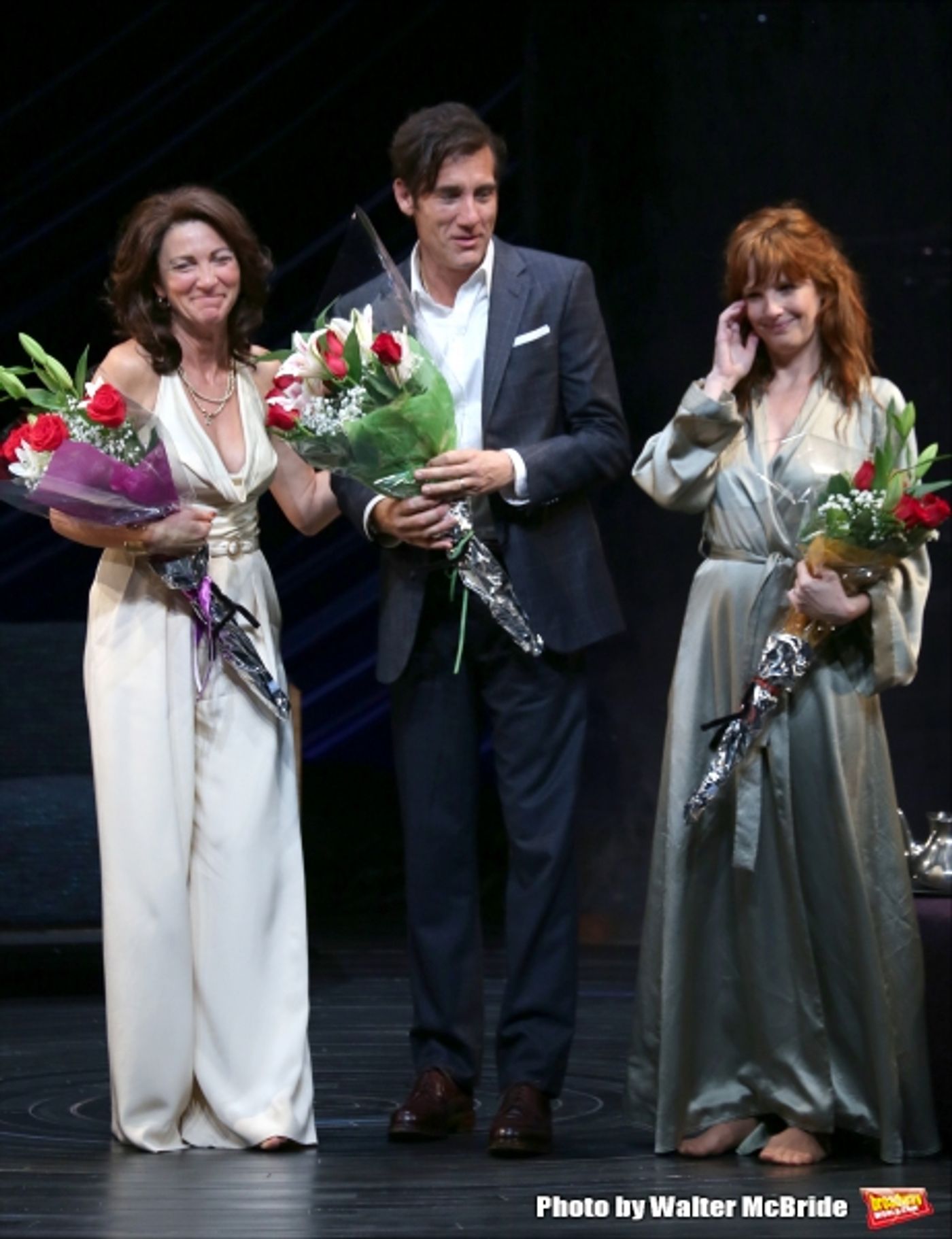Photo Coverage: Clive Owen, Eve Best and Kelly Reilly Take First Broadway Bows in OLD TIMES!  Image