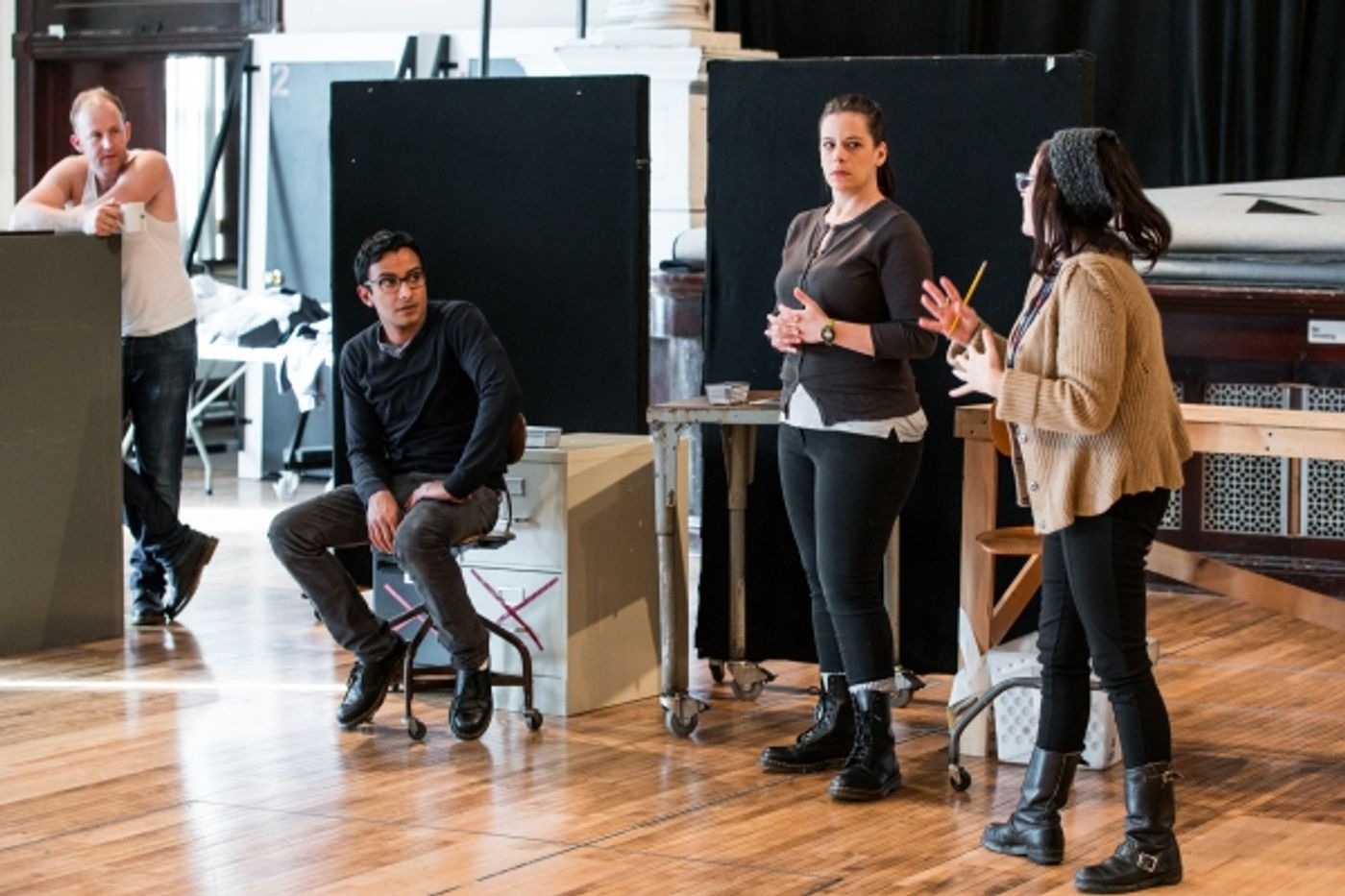 Photo Flash: In Rehearsal for Steppenwolf for Young Adults' Production of Orwell's 1984  Image