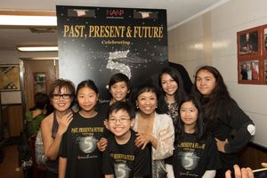 Nina Zoie Lam, Baayork Lee, NAAP kids @ BroadwayWorld Nina Zoie Lam, Baayork Lee, NAAP kids Photo