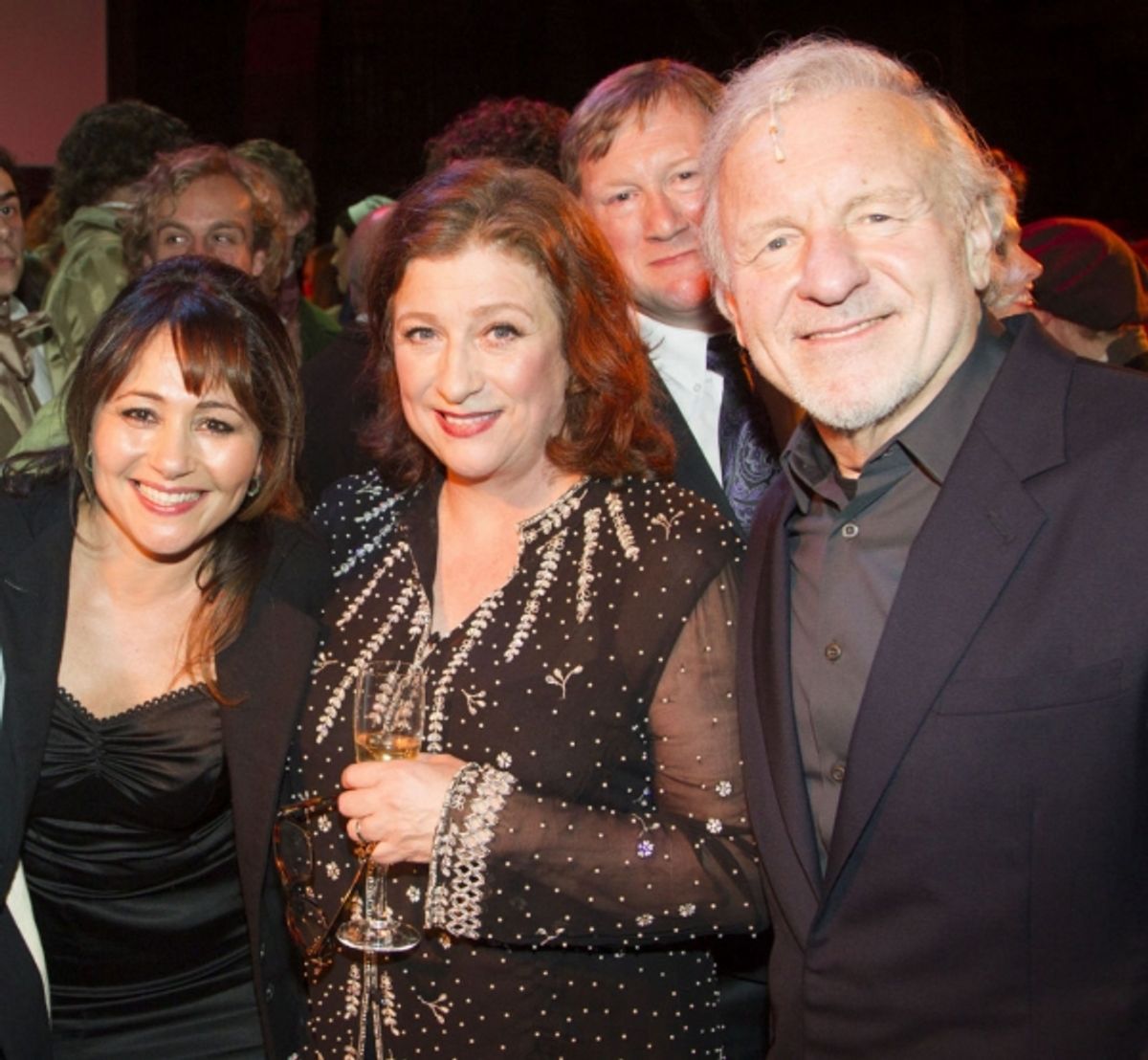 Frances Ruffelle, Caroline Quentin and Colm Wilkinson at 
