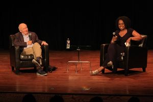 Terrence McNally with Teresa Coleman. Photo