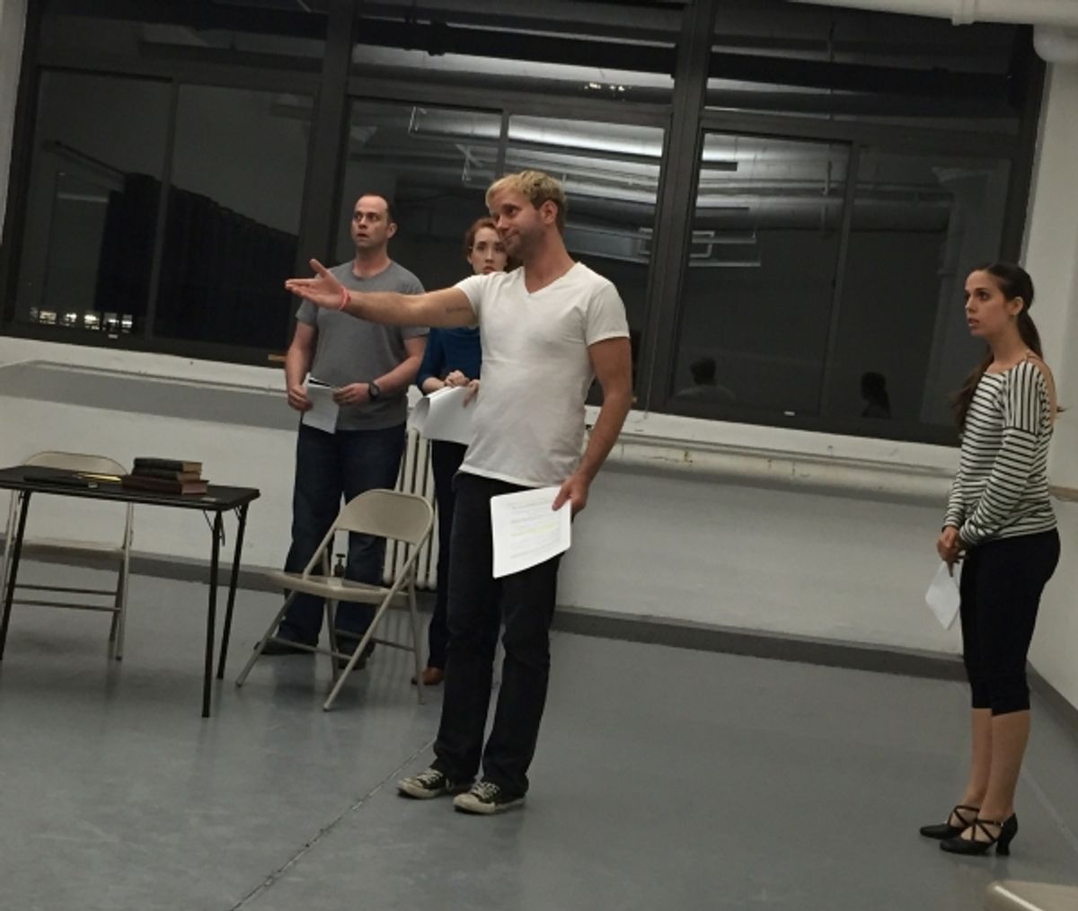 John-Patrick Driscoll, Christy Richardson, Lenny Banovez as Algernon Moncrieff and Maggie Wetzel at 