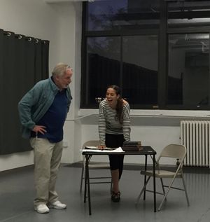 Director Terry Layman with Maggie Wetzel Photo