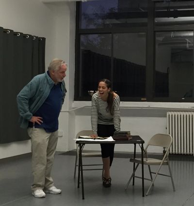 Director Terry Layman with Maggie Wetzel Photo