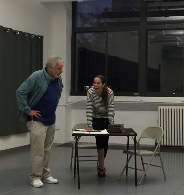 Director Terry Layman with Maggie Wetzel Photo