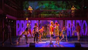 German Alexander, Janet Dacal and Sara Hennessey with the full company Photo