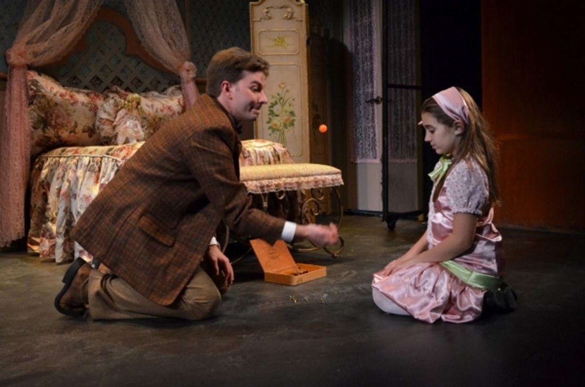 Christopher J. Young as ''Woodnut'' and Olivia Mancuso as ''Iris'' at 