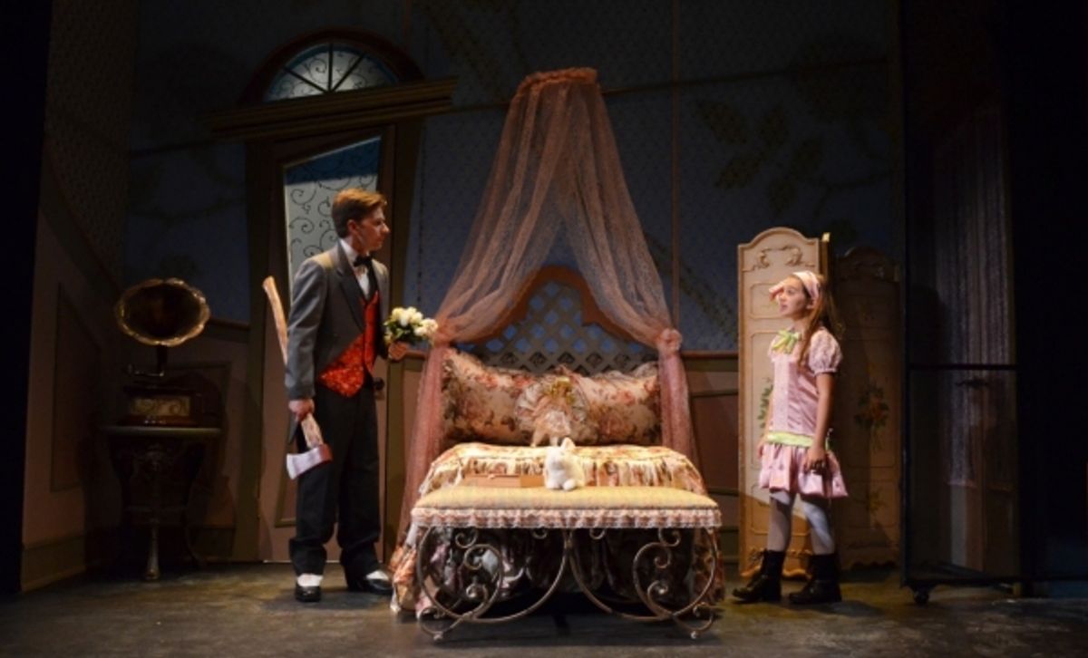 Christopher J. Young as ''Woodnut'' and Olivia Mancuso as ''Iris'' at 