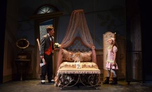 Christopher J. Young as ''Woodnut'' and Olivia Mancuso as ''Iris'' @ BroadwayWorld Christopher J. Young as ''Woodnut'' and Olivia Mancuso as ''Iris'' Photo