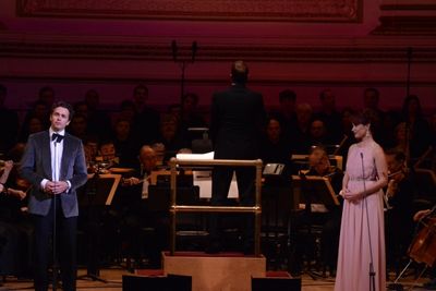 Julian Ovenden, Steven Reineke and Sierra Boggess Photo