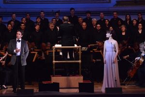 Julian Ovenden, Steven Reineke and Sierra Boggess Photo