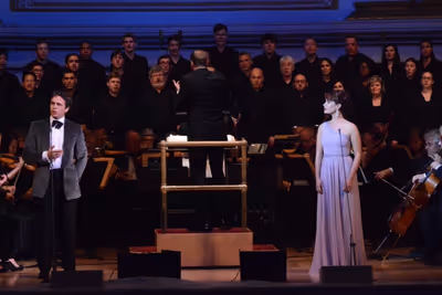 Julian Ovenden, Steven Reineke and Sierra Boggess Photo
