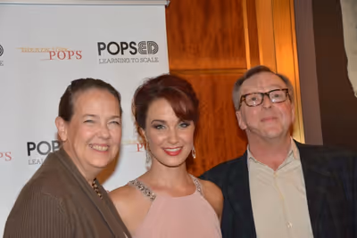 Harriet Harris, Sierra Boggess and Edward Hibbert Photo