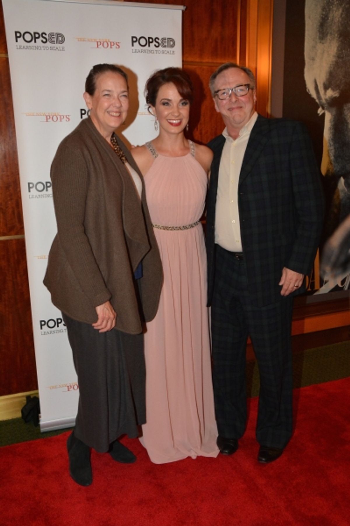 Harriet Harris, Sierra Boggess and Edward Hibbert at 