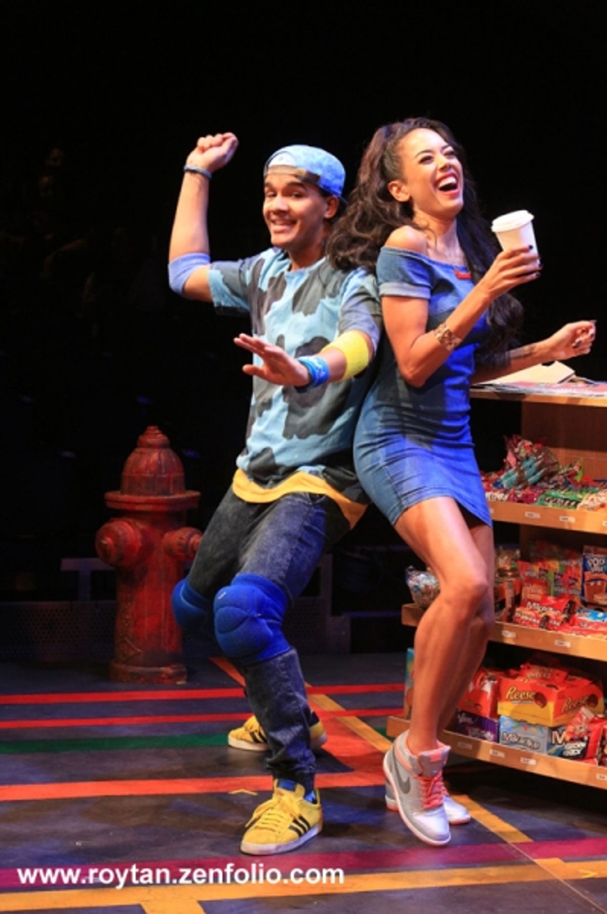 Cleve September and Jade Ewen at 