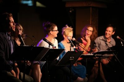 Barrett Foa, Mary Faber, Mary Birdsong, Laura Bell Bundy, Lori Alan and Jack Plotnick Photo