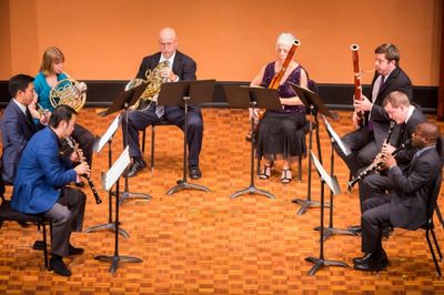 Principal Oboe Liang Wang, Principal Horn Philip Myers, Principal Bassoon Judith LeCl Photo
