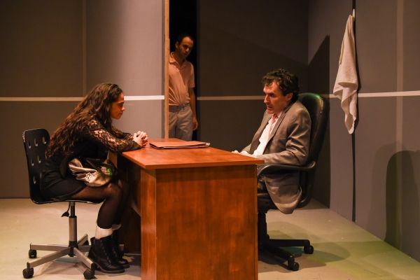 Jonathan Silver as Ira, Gizel Jimenez as Malina and Tommy Schrider as Adam Photo