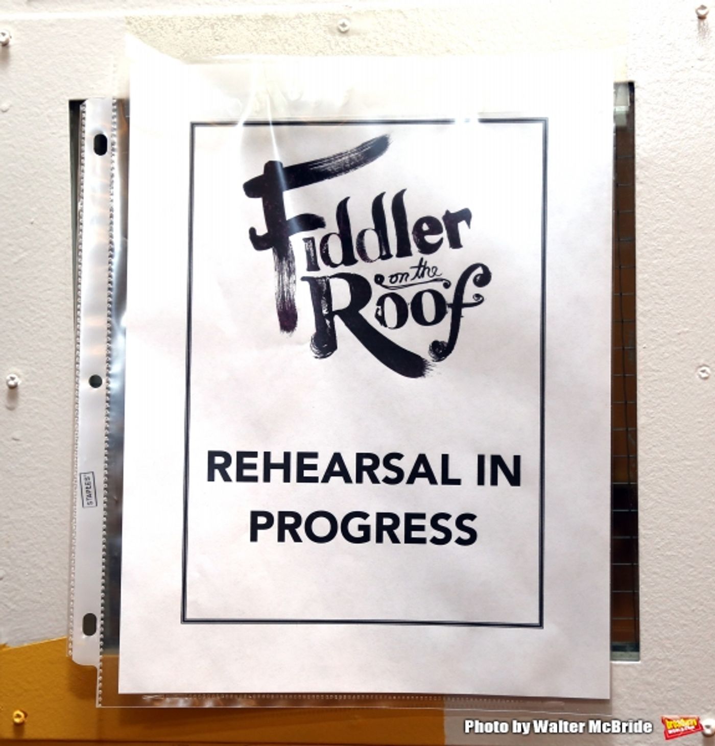 Photo Coverage: Go Inside Rehearsal with Danny Burstein & the Cast of FIDDLER ON THE ROOF!  Image