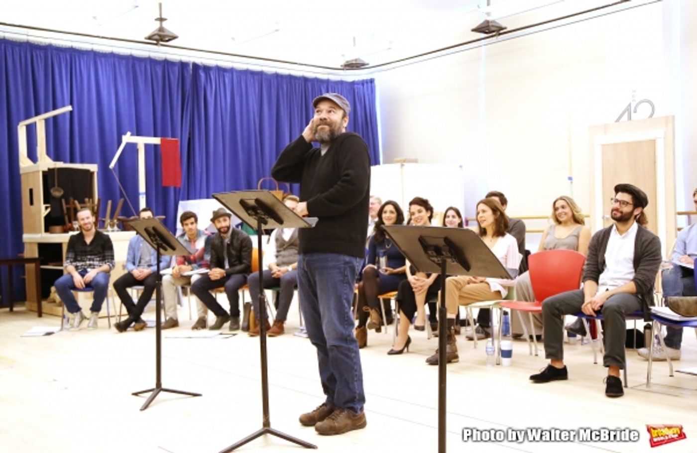 Photo Coverage: Go Inside Rehearsal with Danny Burstein & the Cast of FIDDLER ON THE ROOF!  Image